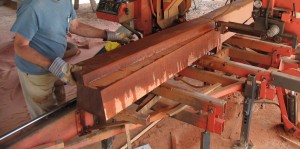 azobe being custom-milled