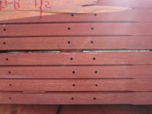 custom pre-drilled holes