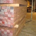 stacked azobe cribbing